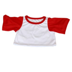 Hvid / rød t-shirt